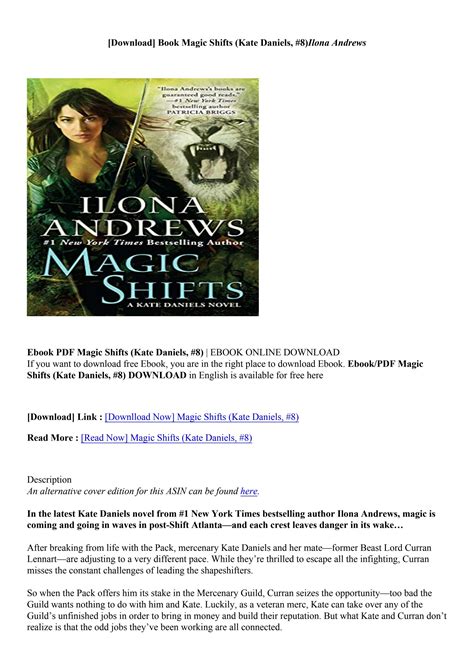 ilona andrews magic shifts read online Kindle Editon